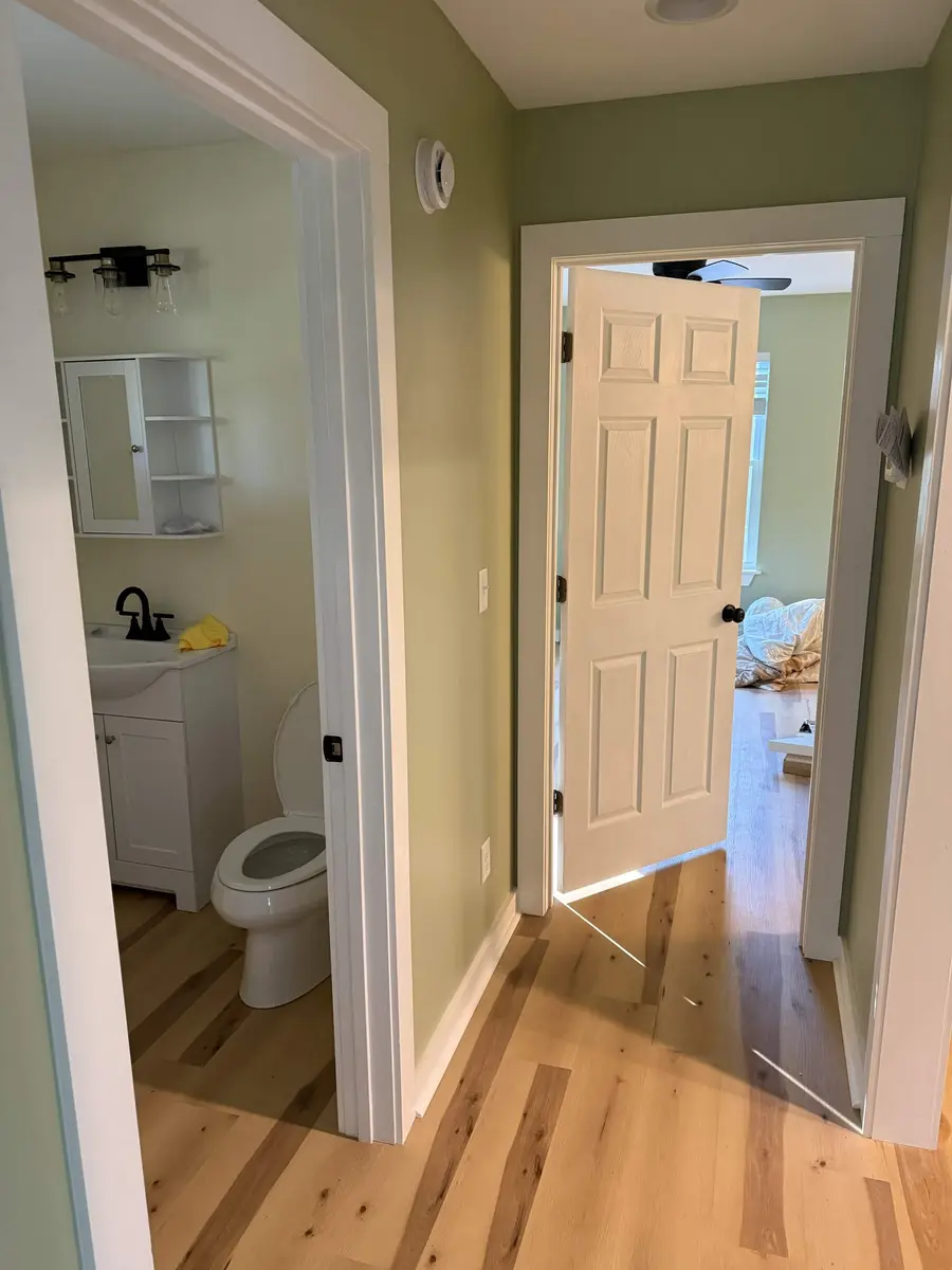 Completed interior door installation